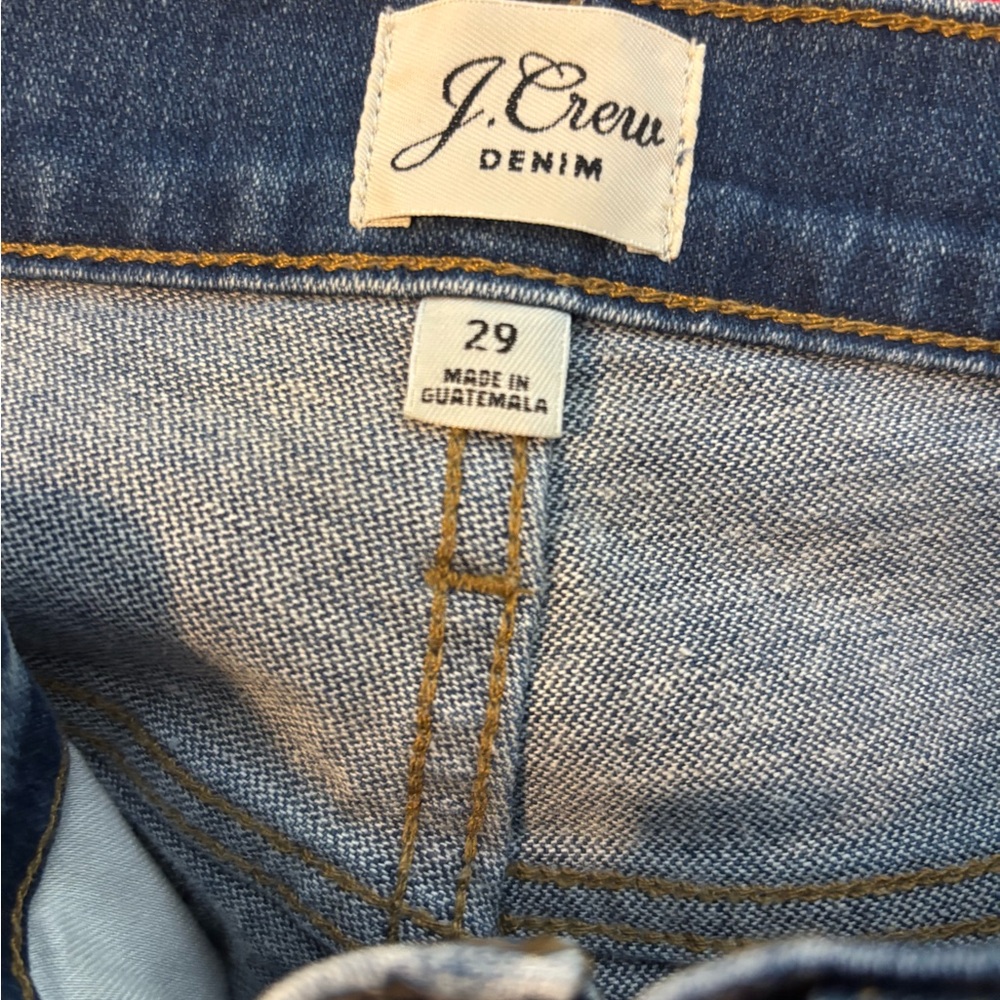 J. Crew Classic Blue Cropped Jeans - Picture 3 of 9